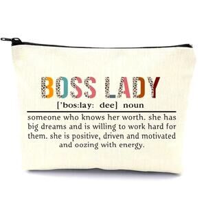 Boss Lady Cosmetic Bag 8" x 7"